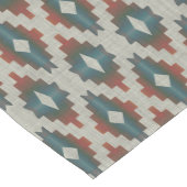 Rood Donkerbruin Blauwgroen Blauw Grijs Tribal Art Medium Tafelloper (Hoek)