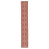 Rood Donkerbruin Tan Beige Roest Sinaasappel Triba Lange Tafelloper (Voorkant)