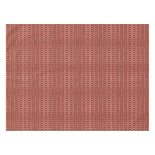 Rood Donkerbruin Tan Beige Roest Sinaasappel Triba Tafelkleed (Voorkant (Horizontaal))