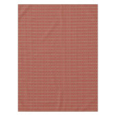 Rood Donkerbruin Tan Beige Roest Sinaasappel Triba Tafelkleed (Voorkant)