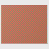 Rood & donkergroen geruit - Festive Retro Cadeaupapier (Vlak)