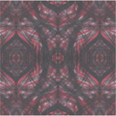 Rood Donkerrood Abstracte Aquarel Kunst Sticker (Voorkant)