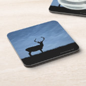 Rood-donkerval 's nachts onderzetter (Linkerzijde)