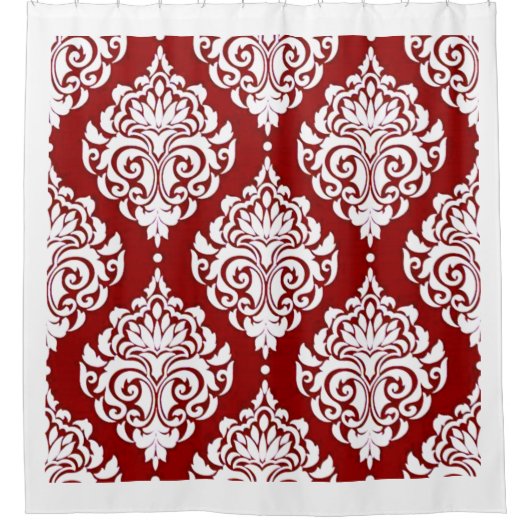 Rood Douchegordijn (Voorkant)