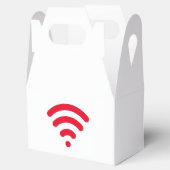 rood draadloos signaal voorkeursvak bedankdoosjes (Geopend)