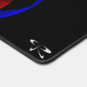 Rood draaiend accent geometrische Muismat mat (Hoek)