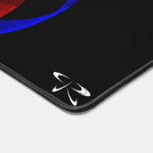 Rood draaiend accent geometrische Muismat mat (Hoek)