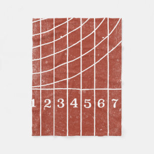 Rood draaiend spoor — vervormde stijlventilatorb fleece deken