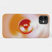 Rood draaiende muziekluidspreker Case-Mate iPhone case (Achterkant (horizontaal))