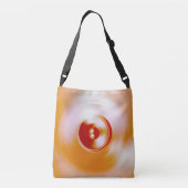 Rood draaiende muziekluidspreker crossbody tas (Achterkant)