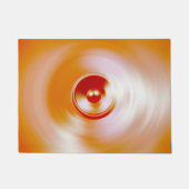 Rood draaiende muziekluidspreker deurmat (Voorkant)