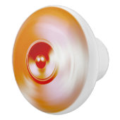 Rood draaiende muziekluidspreker keramische knop (Rechts)