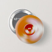Rood draaiende muziekluidspreker ronde button 5,7 cm (Voorkant /achterkant)