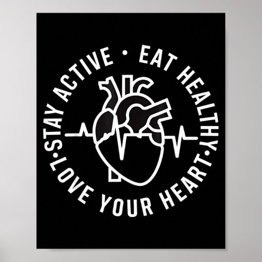 Rood dragen - Hartziekte Awareness Maand Poster (Voorkant)