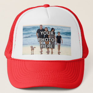 ROOD DRAGEN! Rode op maat gemaakte familie foto tr Trucker Pet