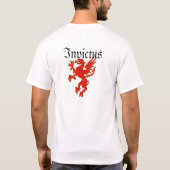 Rood dragon Invictus T-shirt (Achterkant)