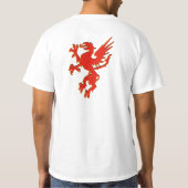 Rood dragon Invictus T-shirt (Achterkant)