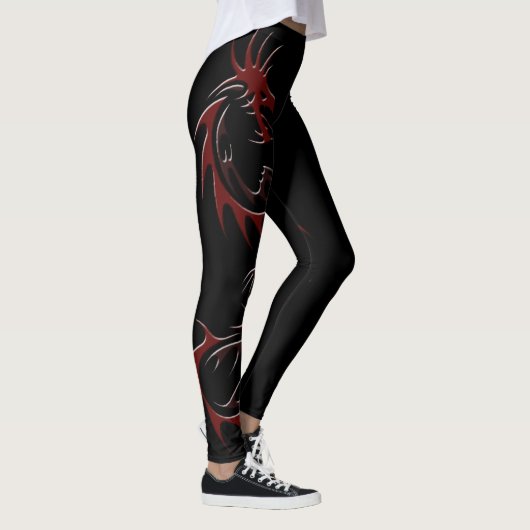 ROOD DRAGON JAAR VAN DE DRAGON LEGGINGS (Rechts)