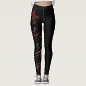 ROOD DRAGON JAAR VAN DE DRAGON LEGGINGS (Voorkant)