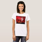 Rood dragon Spaghetti T-shirt (Voorkant volledig)