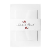 Rood dragon Wedding Belly Bands Uitnodigingen Wikkel (Voorkant Voorbeeld)