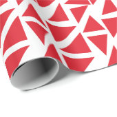 Rood driehoek patroon abstract ontwerp cadeaupapier (Rol Hoek)