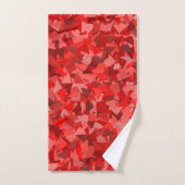 Rood Driehoek Patroon Bad Handdoek (Handdoek)