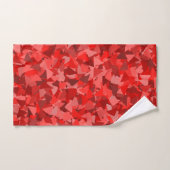 Rood Driehoek Patroon Bad Handdoek (Handdoek)