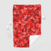 Rood Driehoek Patroon Golfhanddoek (Insitu)