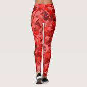 Rood Driehoek Patroon Leggings (Achterkant)