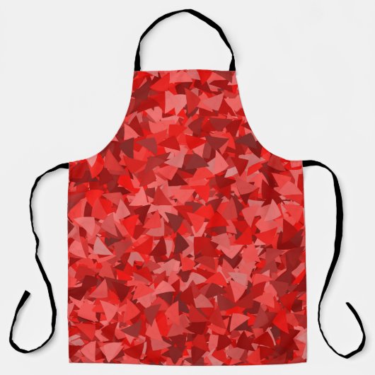 Rood Driehoek Patroon Schort (Voorkant)