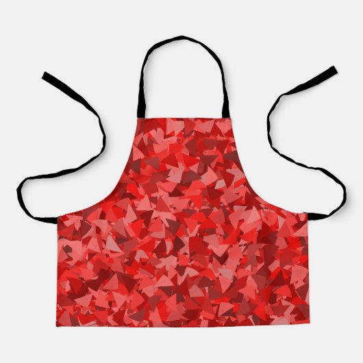 Rood Driehoek Patroon Schort (Voorkant)