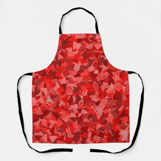 Rood Driehoek Patroon Schort (Voorkant)