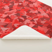 Rood Driehoek Patroon Sherpa Deken (3/4)