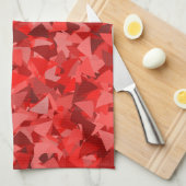 Rood Driehoek Patroon Theedoek (Quarter Fold)