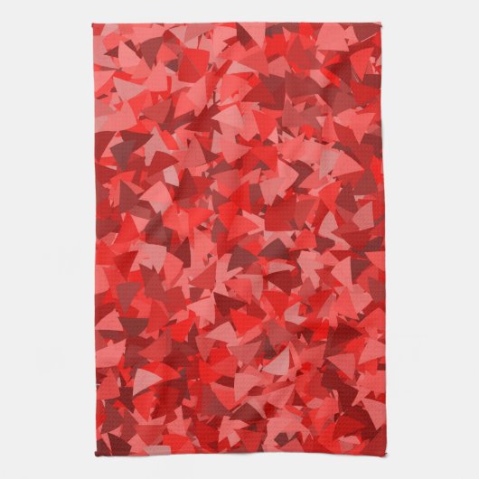 Rood Driehoek Patroon Theedoek (Verticaal)