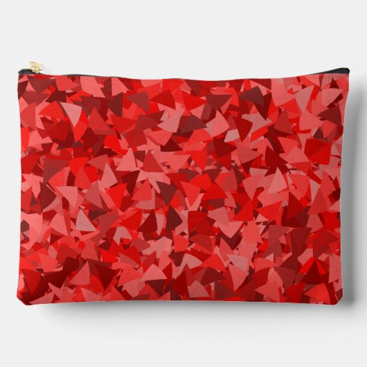Rood Driehoekpatroon Groot Etui (Voorkant)