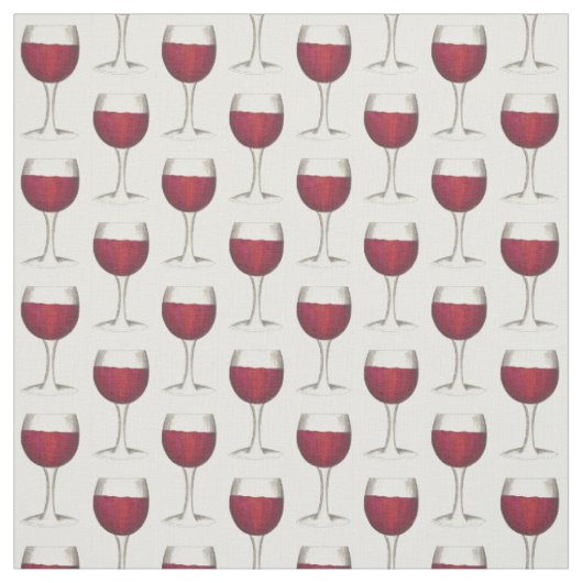Rood Drink wijngaarden Stof (Swatch)