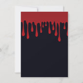 Rood druipend bloed druppels Halloween kostuum fee Kaart (Achterkant)
