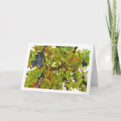 Rood druivenwijnportret kaart (Voorkant)