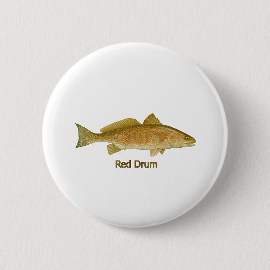Rood drum (titel) ronde button 5,7 cm (Voorkant)