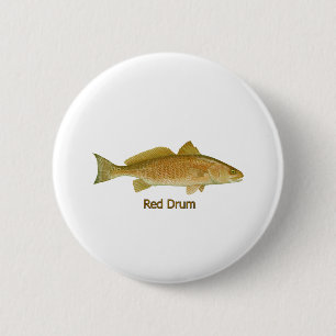 Rood drum (titel) ronde button 5,7 cm