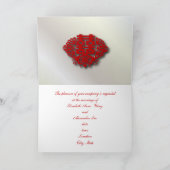 Rood dubbel geluk Chinees Huwelijk Feestdagen Kaart (Binnen)