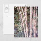 Rood-Edged Trees Briefkaart (Voorkant / Achterkant)