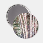 Rood-Edged Trees Magneet (Voorkant / Achterkant)