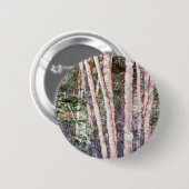 Rood-Edged Trees Ronde Button 5,7 Cm (Voorkant /achterkant)