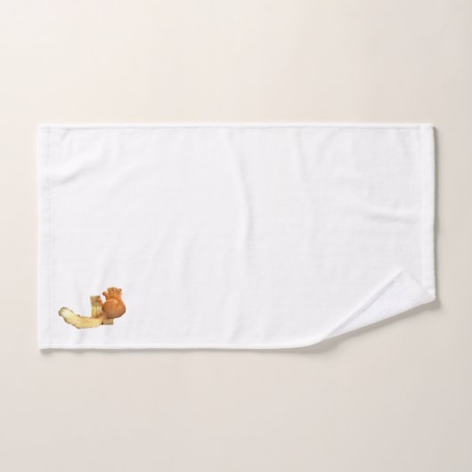 Rood eekhoornhanddoekset bad handdoek (Handdoek)