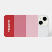 Rood Eenvoudig Palet Kleur iPhone Hoesje (Achterkant horizontaal)