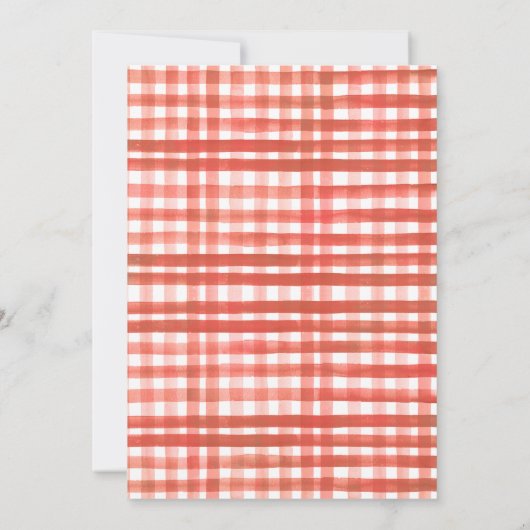 rood eerste plak pizza 1e verjaardag kaart (Achterkant)