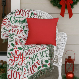 Rood Effen Kleur Outdoor Kussen